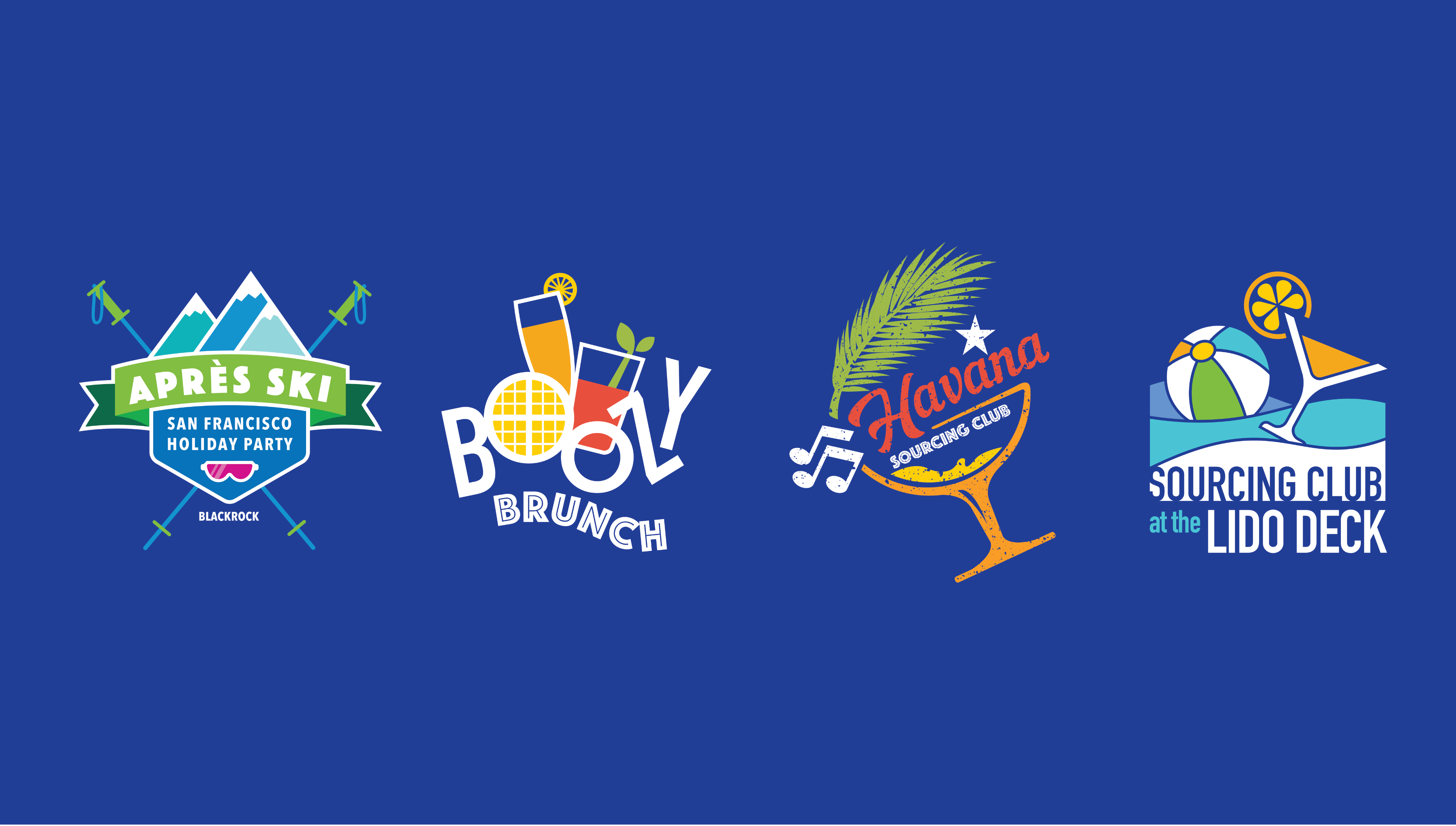 Collection of four logos for in event programs
