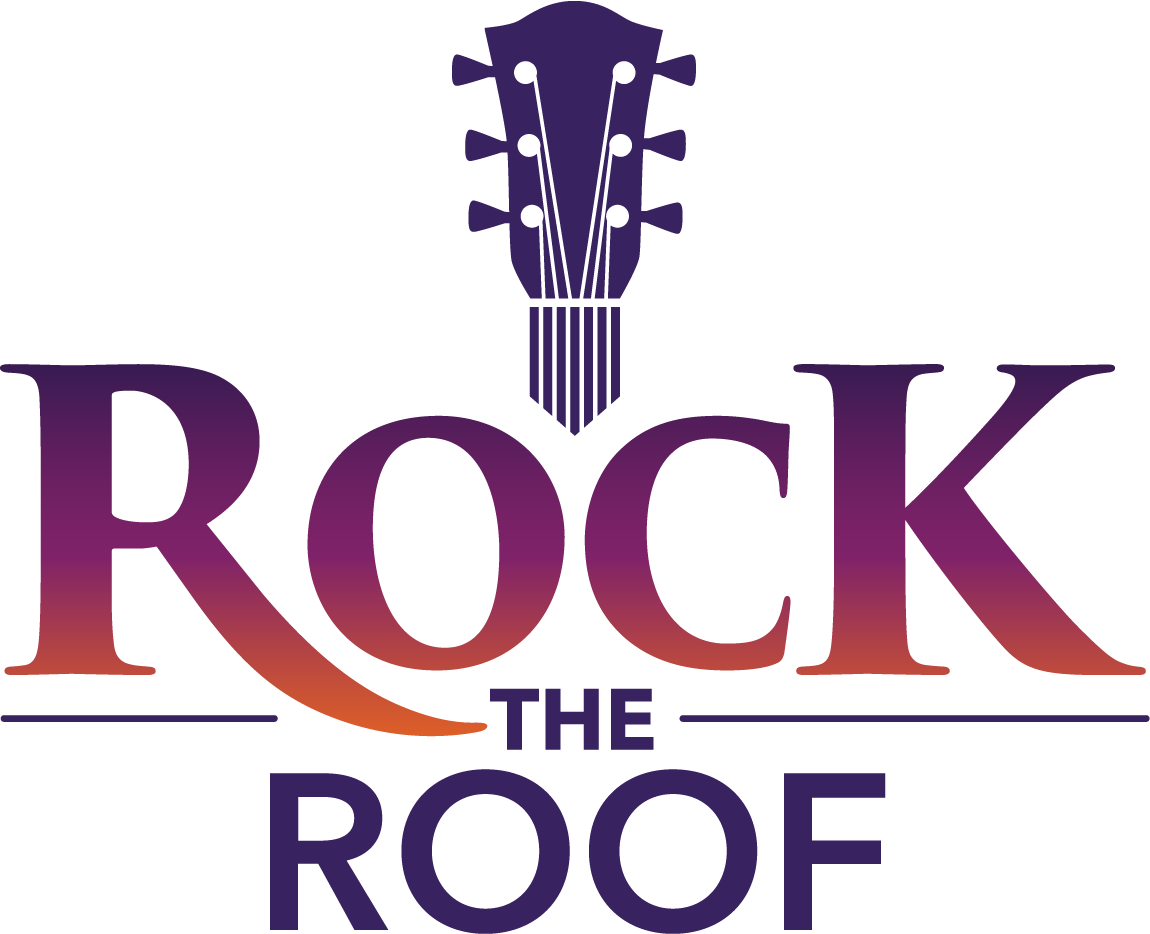 Logo for an event called Rock the Roof